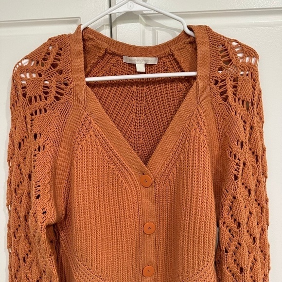 Jonathan Simkhai Adeline Cardigan Cashew Size XS - Picture 8 of 12